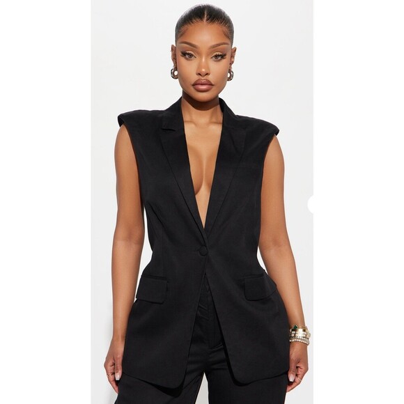 Fashion Nova Next Level Vest Sz XS - Picture 2 of 2
